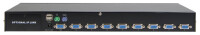 DIGITUS KVM Combo Switch USB PS 2, 8-fach, schwarz