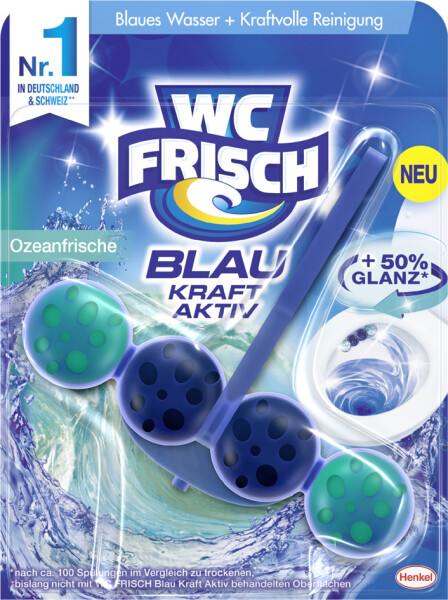 WC Frisch BLAU AKTIV WC-Reiniger -Duftspüler Ozeanfrische