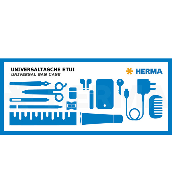 HERMA Reißverschlusstasche "Mesh Bags", DIN A4, rot