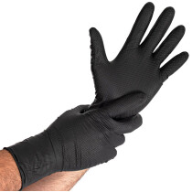 HYGOSTAR Nitril-Handschuh "POWER GRIP LONG", M,...