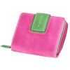 MIKA Damengeldbörse, aus Leder, Farbe: pink-grün