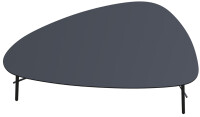 PAPERFLOW Beistelltisch LAZY, (B)605 x (T)500 mm, schwarz
