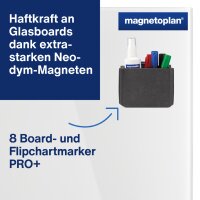 magnetoplan Stifteköcher magnetoTray, medium, blau