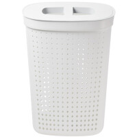 NHG Wäschesammler SEOUL, 60,8 Liter, oval, weiß