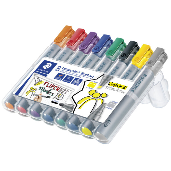 STAEDTLER Lumocolor Flipchart-Marker 356 356B, 8er Etui