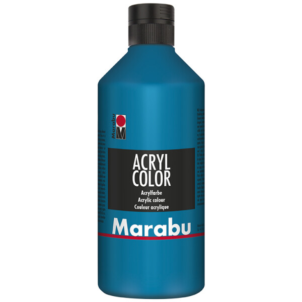 Marabu Acrylfarbe Acryl Color, 500 ml, dunkelblau 053