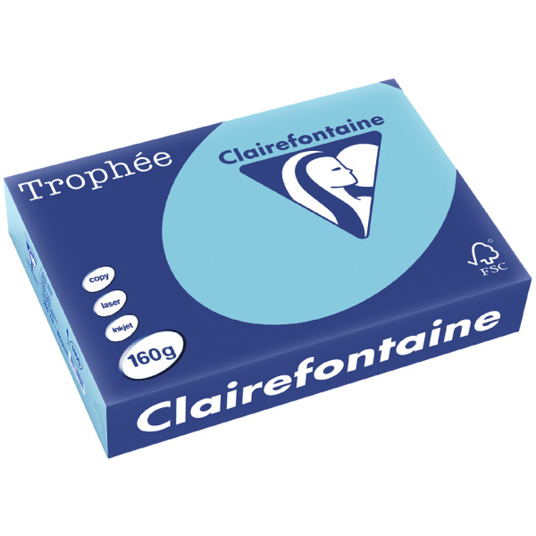 Clairalfa Universal-Papier Trophée, A4, 160 g qm, blau