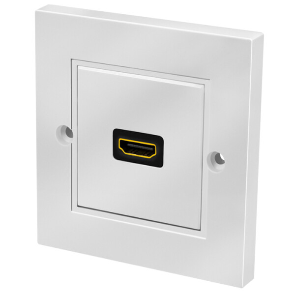 LogiLink Anschlussdose, HDMI Kupplung - HDMI Kupplung, wei&szlig;