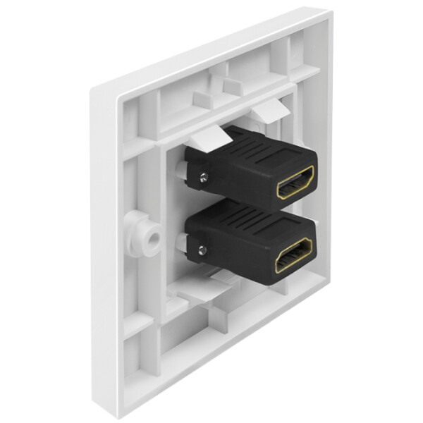 LogiLink Anschlussdose, HDMI Kupplung - HDMI Kupplung, wei&szlig;