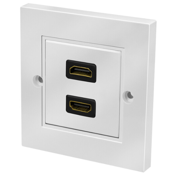 LogiLink Anschlussdose, HDMI Kupplung - HDMI Kupplung, wei&szlig;