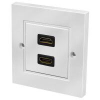 LogiLink Anschlussdose, HDMI Kupplung - HDMI Kupplung, weiß