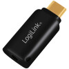 LogiLink USB-C - Audio-Adapter, schwarz