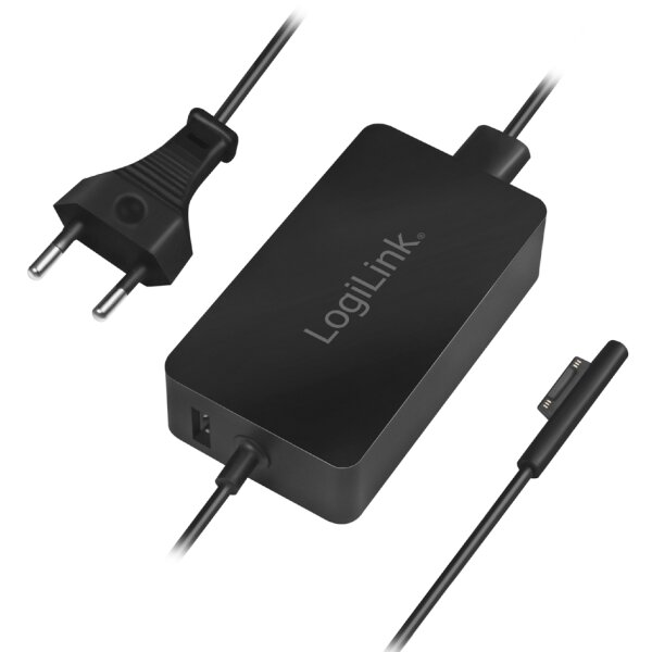LogiLink Netzteil f&uuml;r Surface Notebooks, 44 Watt, schwarz