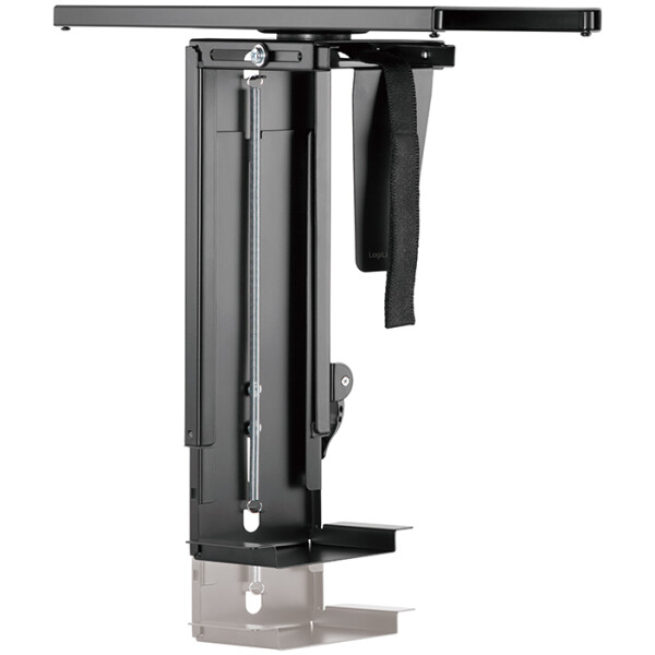 LogiLink PC-Halter, aus Metall, dreh- & ausziehbar, schwarz