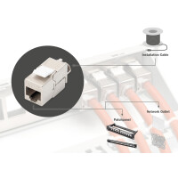 DIGITUS Keystone Modul, Kat. 6A, geschirmt, 24er Set