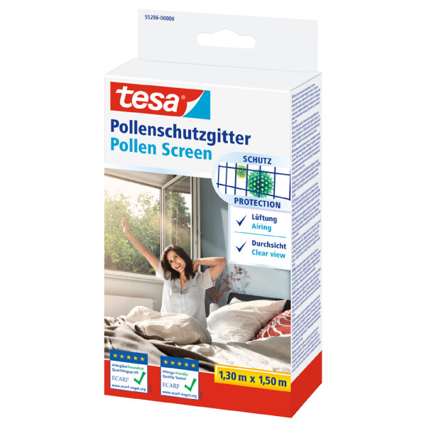 tesa Pollenschutzgitter f&uuml;r Fenster, 1,50 m x 1,30 m