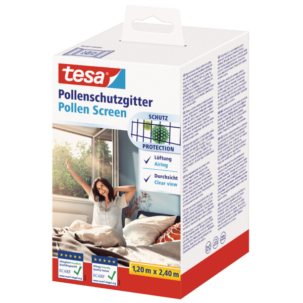 tesa Pollenschutzgitter f&uuml;r Fenster, 1,50 m x 1,30 m