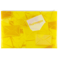 HERMA Postmappe mit Zipper, DIN A4, aus PP, gelb