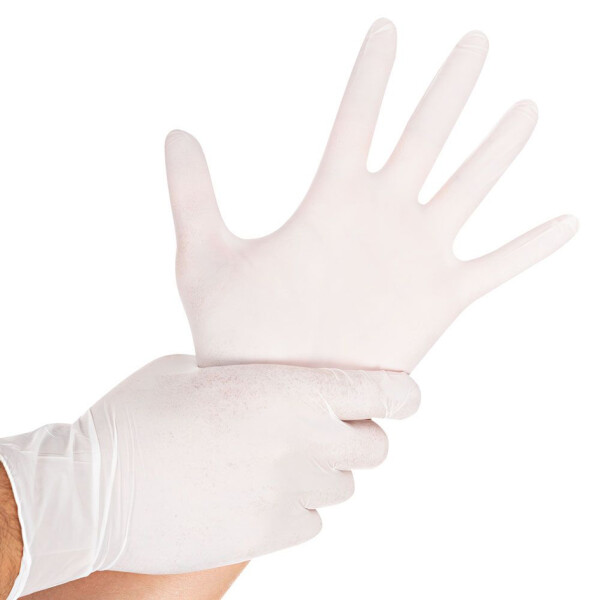 HYGONORM Nitril-Handschuh "SAFE LIGHT", XL, wei&szlig;, puderfrei