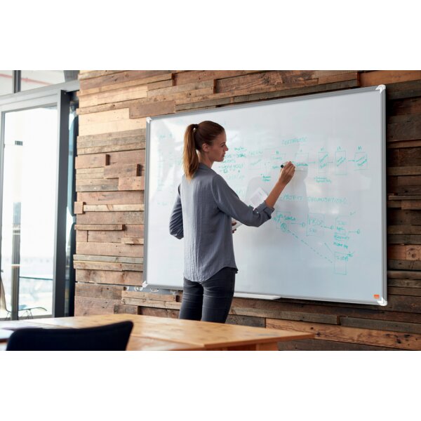 nobo Wei&szlig;wandtafel Premium Plus Emaille, (B)900 x (H)600 mm