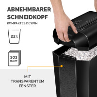 Fellowes Aktenvernichter Powershred LX65, schwarz