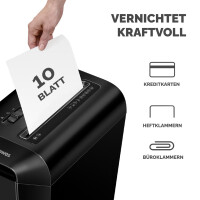 Fellowes Aktenvernichter Powershred LX65, schwarz