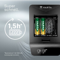 VARTA Ladegerät LCD Smart Charger+, inkl. 4x Mignon AA Akkus