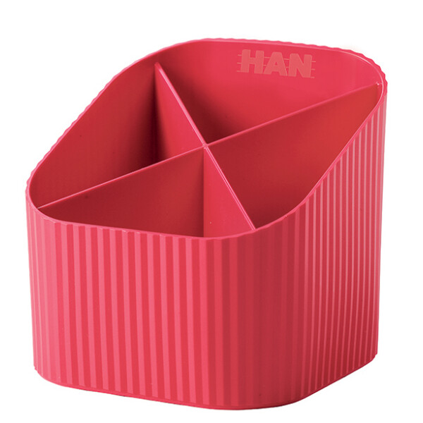 HAN Multiköcher Re-X-LOOP, Öko-Kunststoff, 4 Fächer, lemon