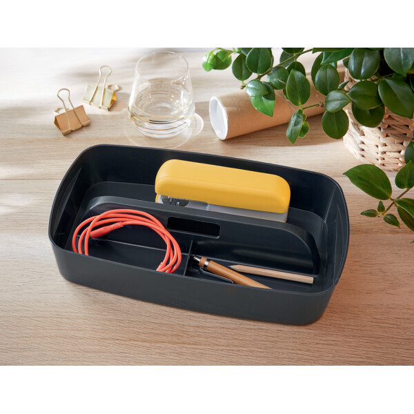 LEITZ Einsatz f&uuml;r Aufbewahrungsbox My Box Cosy, DIN A5, grau
