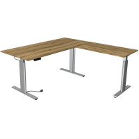 kerkmann Sitz-Steh-Schreibtisch Move 3 tube mit Anbau