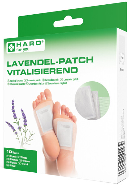 HARO Lavendel-Patch, Fußsohlen, 80 x 60 mm, weiß
