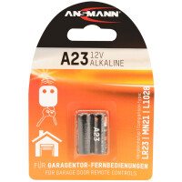 ANSMANN Kleinzelle, Alkaline Batterie, A23 LR23, 2er Blister