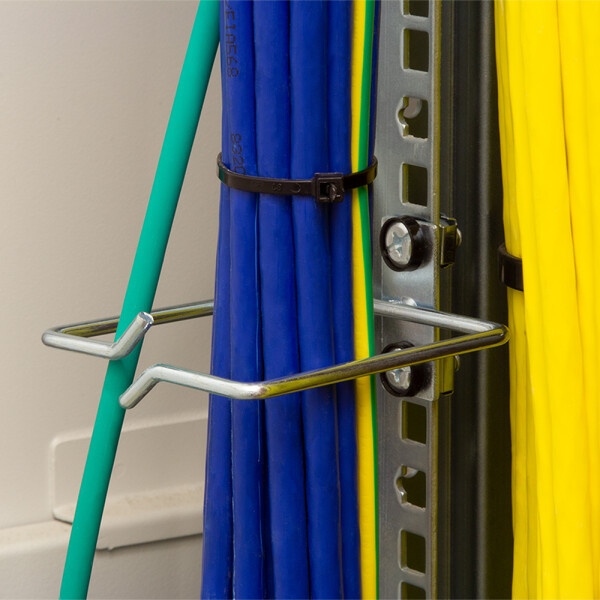 LogiLink Kabelf&uuml;hrungsb&uuml;gel-Set, Stahl, 40 x 80 mm, verzinkt