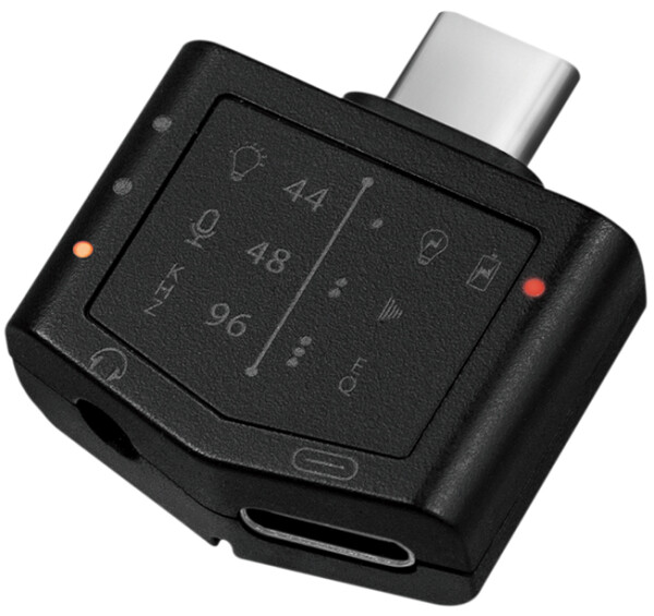 LogiLink USB-C - Audio-Adapter mit EQ & PD, schwarz