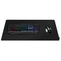 LogiLink Gaming Maus Pad, vernähte Kanten, Größe M, schwarz