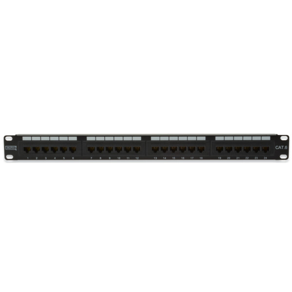 DIGITUS 19" Patch Panel Kat.6, Klasse E, 16 x RJ45, 1 HE