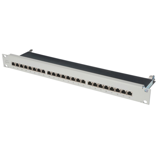 DIGITUS 19" Patch Panel Kat.6, Klasse E, 16 x RJ45, 1 HE