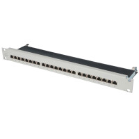 DIGITUS 19" Patch Panel Kat.6, Klasse E, 16 x RJ45, 1 HE
