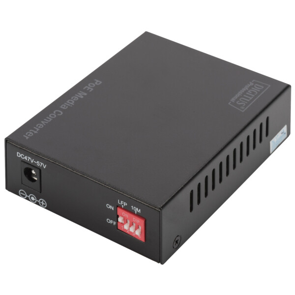 DIGITUS Gigabit PoE Medienkonverter, RJ45 SFP, PSE