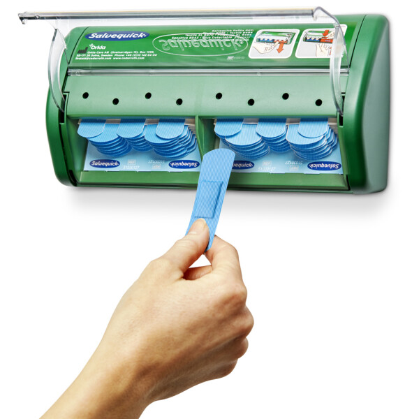 CEDERROTH Salvequick Pflasterspender, mit blauen Pflastern