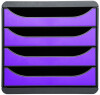 EXACOMPTA Schubladenbox BIG-BOX, 4 Schübe, violett