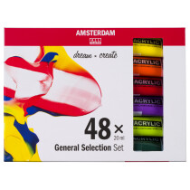 ROYAL TALENS Acrylfarbe AMSTERDAM General Selection, 48x20ml