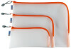 HERMA Reißverschlusstasche "Mesh Bags", DIN A5, orange