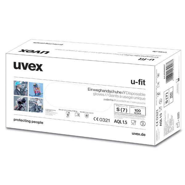 uvex Einweg-Handschuh u-fit, blau, Größe: S