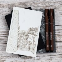 uni-ball Fineliner PIN PF "Lettering", 5er Set