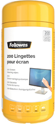 Fellowes Bildschirm-Reinigungstücher, 200er Spenderdose