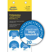 AVERY Zweckform Prüfplaketten "DGUV Vorschrift 3", gelb