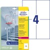 AVERY Zweckform Antimikrobielle Etiketten, A4, 105 x 148 mm, 10 Bogen 40 Etiketten, transparent