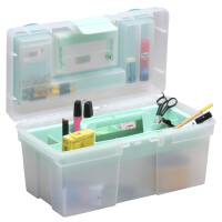 allit Aufbewahrungskoffer McPlus Clear 16, PP, rot