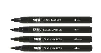 KREUL Black Marker, medium, schwarz